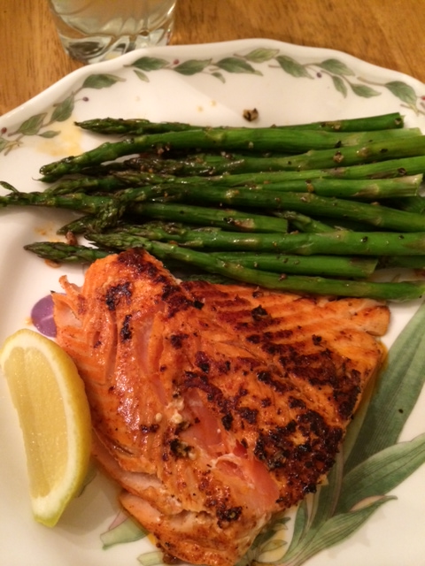 The go to meal- Salmon and Asparagus